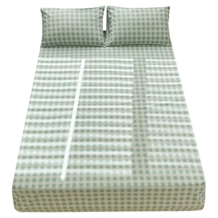 高档加厚老粗布赛娜全棉床单单件儿童被单简约纯棉宿舍单人三件套