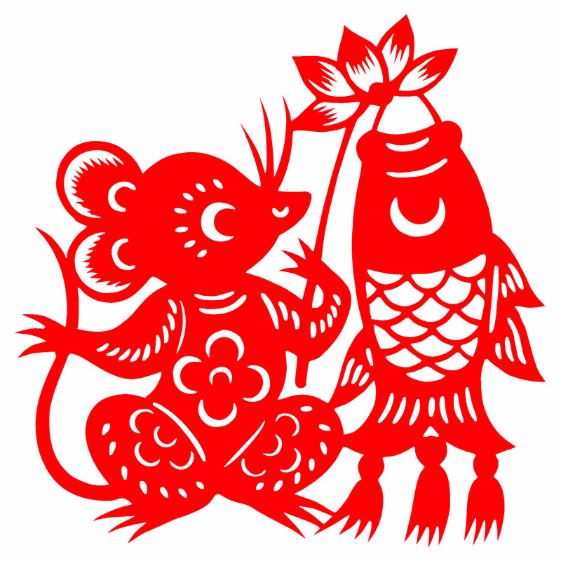 十二生肖剪纸成品镂空剪纸