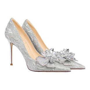 HolyRose【星辰佳人】法式高跟鞋18岁成人礼送女友细跟水晶结婚鞋