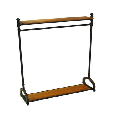 上板和挂杆可调节高低双层挂衣架