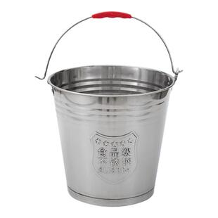 特厚304不锈钢水桶家用手提式储水桶食品级油桶幼儿园桶带盖铁桶