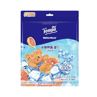 【夏柚冰茶】得宝凉感湿巾户外运动便携降温去汗湿巾小熊印花毛巾