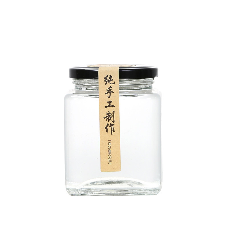 食品级四方形玻璃瓶秋梨膏子头空