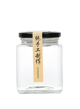 食品级四方形玻璃瓶秋梨膏子头空