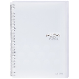 官方旗舰店 日本kokuyo国誉淡彩曲奇柔光轻薄活页本SmartRing+清新可爱笔记本子可拆外壳可替换芯线圈本B5/A5