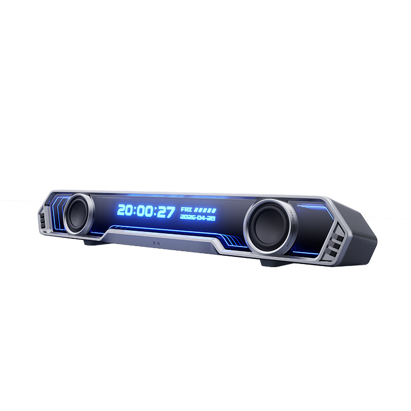 漫步者花再Halo PixelBar蓝牙音响桌面动态字幕歌词电脑音箱游戏