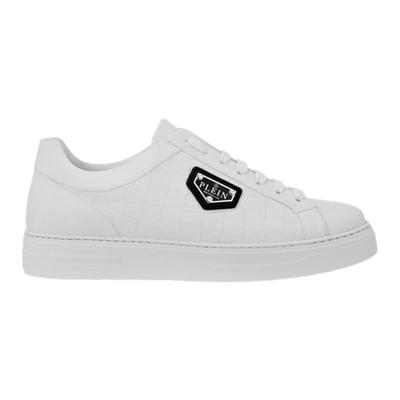 PHILIPP PLEIN 2025年男女同款Plein徽标皮革低帮休闲板鞋