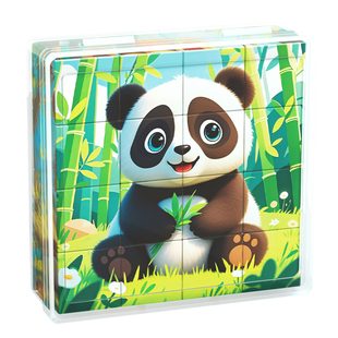 儿童磁力拼图益智3到6岁男孩女孩磁性动物立体磁吸六面体积木玩具