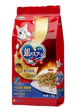 佳乐滋银勺成猫粮海鱼鸡肉味