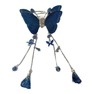 高级感刺绣蝴蝶抓夹后脑勺网红2022年新款发卡头饰古风发夹发饰女