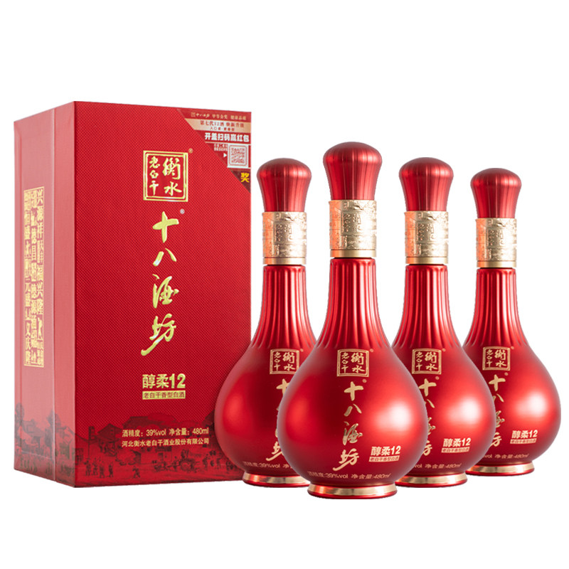 十八酒坊39度醇柔12480mL整箱装
