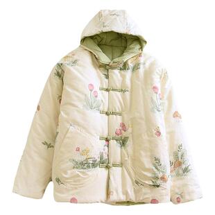 服装裁剪新中式棉衣纸样女装儿童装连帽宽松棉服棉袄外套样板图纸