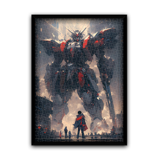 迪爱歪十级地狱拼图2000片以上带相框孤勇者高达拼图机甲玩具难度