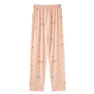 睡裤女长裤春秋季纯棉薄款宽松大码全棉可外穿夏天休闲厚款家居裤