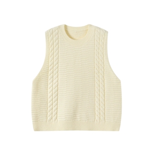 青蛙王子童装女童毛衣2025新款春秋季儿童坎肩针织衫叠穿背心马甲