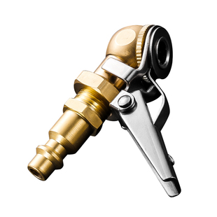 汽车轮胎打气嘴快速充气嘴夹头配件打气咀取气纯铜接头表管胎压枪