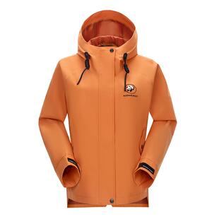 熊猫户外冲锋衣女装短外套2026新款防风水夹克风衣百搭徒步登山服