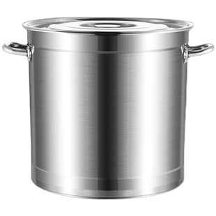 304不锈钢桶圆桶汤锅特厚304汤桶带盖电磁炉专用 卤肉桶储水桶