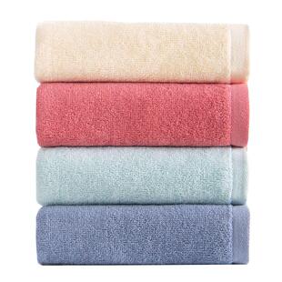 LOFTEX/亚光毛巾4条 洗脸洗澡家用纯棉吸水 速干 不易掉毛女干发