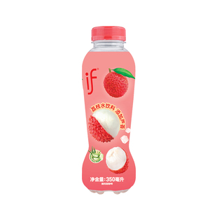 泰国进口if荔枝水（含芦荟果肉）荔枝味0脂肪果汁饮料350ml