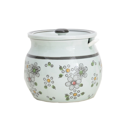 日式陶瓷辣椒油调味罐耐高温