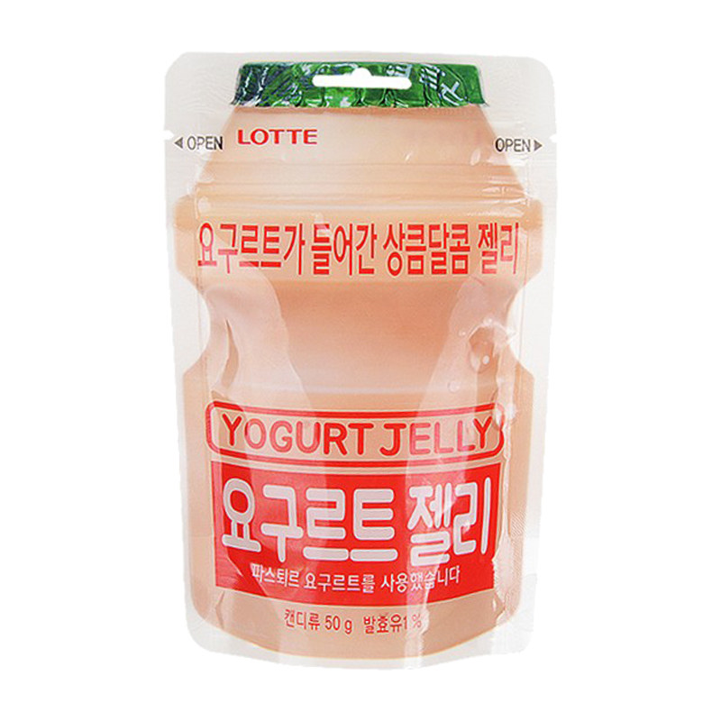 韩国进口乐天乳酸菌软糖橡皮糖QQ糖乳酸菌味儿童网红休闲小零食