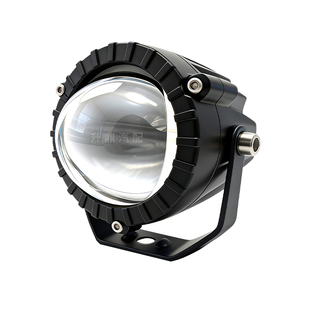 汽车大透镜激光射灯激光炮24伏中网射灯12v越野外置货车led远光炮