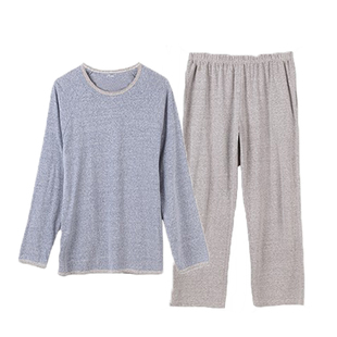 顶瓜瓜纯棉睡衣男春季全棉长袖套装居家服休闲套头圆领男款顶呱呱