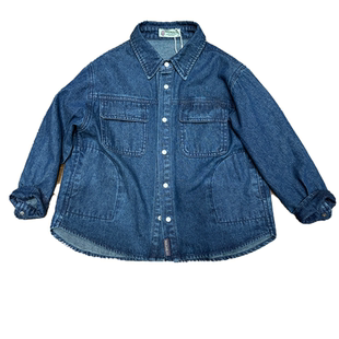 RESUMEHOME简历家2023秋季新款宝宝休闲纯棉儿童牛仔长袖衬衫外套