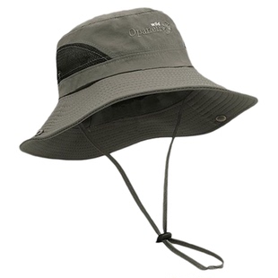 儿童渔夫帽子大帽檐中大男孩防晒遮阳太阳速干登山户外夏季春款薄