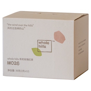 whole hills有机玫瑰红茶M026 醇和 有机认证 玫瑰红茶花茶