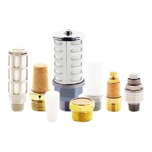 德力西气动元件BSL铜质宝塔型消音器BESL可调消声过滤器BSLM平头