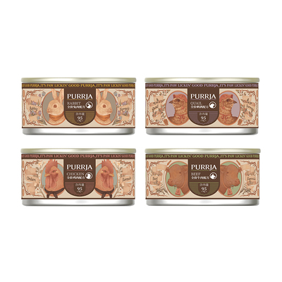 【囤货装】Purrja扑呀经典系列猫主食罐全价猫罐头48罐