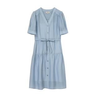 【莱赛尔】Eland衣恋泡泡袖连衣裙女吊带内衬系带裙子夏季