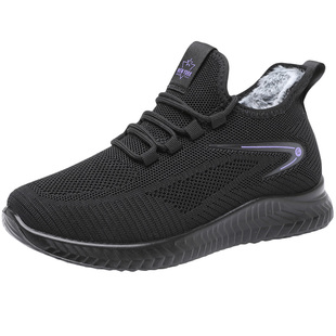 老北京布鞋女鞋冬季加绒保暖棉鞋女款休闲运动鞋中老年人妈妈鞋子