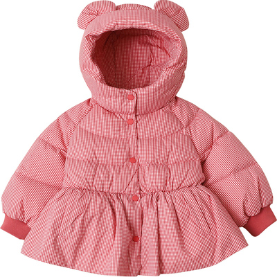 康衣儿童宝宝羽绒服中长款冬季新款裙型女童羽绒服中小童加厚