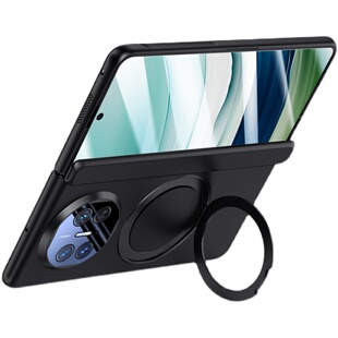 适用于荣耀magicv5手机壳新款荣耀Magic V5自带旋转支架折叠屏壳膜一体保护套中轴铰链全包超薄防摔男女外壳