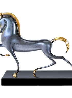 客厅电视柜装饰马摆件马年工艺品