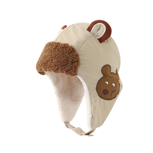 儿童帽子秋冬季加厚保暖宝宝护耳帽加绒防寒男童雷锋帽女童防风帽