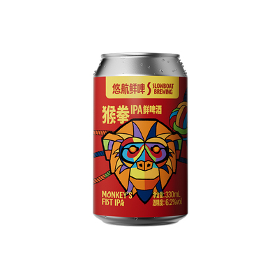 悠航猴拳IPA罐装中国风啤酒