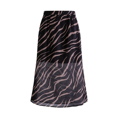 豹纹雪纺半身裙女2026年夏季新款