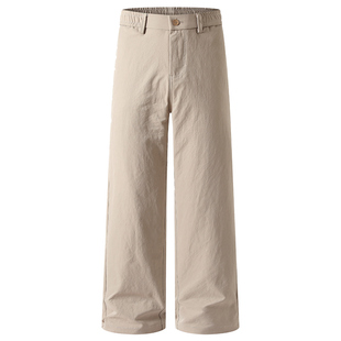 班尼路SK夏季潮牌休闲裤男2026男款宽松直筒阔腿百搭垂感裤子男YS