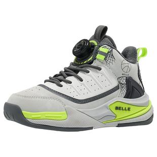 百丽童鞋男童运动鞋儿童棉鞋冬季加绒加厚中大童篮球鞋休闲跑步鞋