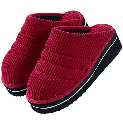 冬季棉拖鞋女士情侣厚底防滑