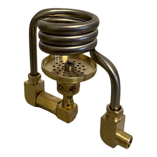 蜘蛛酒精气化炉diy配件增压气化炉防爆管转接头盘管取暖罩防风圈