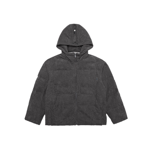 【349元任选三件】灯芯绒外套复古条绒加厚保暖连帽情侣羽绒服