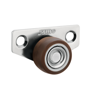 侧面边装平移门底轮带轴承家具定向轮单侧固定小滑轮静音轮橡胶轮