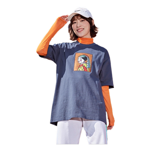 Kappa卡帕X Britto联名趣味短袖夏季新款情侣男女运动圆领T恤