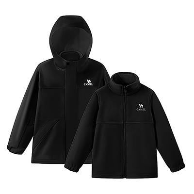 骆驼儿童冲锋衣三合一童装款户外防水登山服大童防风衣男女童外套