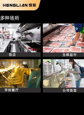恒联 商用切肉片机 电动立式多功能大功率电机 切肉机 QRHE400L